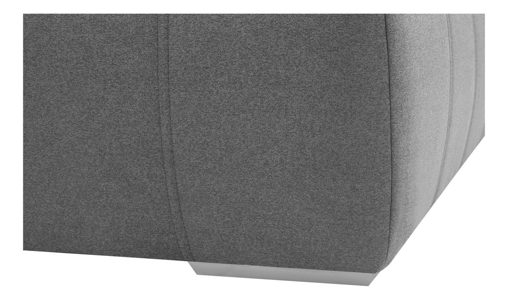 Manželská posteľ 180 cm Fines Isuna (tmavosivá) (s roštom) (s úl. priestorom)