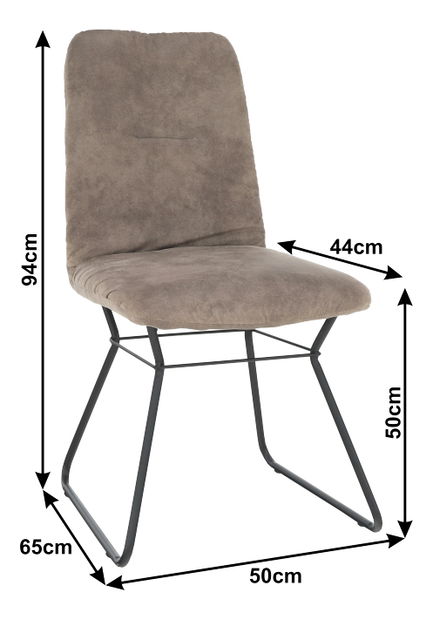 Étkezőszék Almira (szürke)