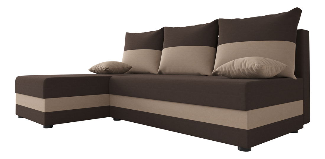 Kutna garnitura Harmony L (tamnosmeđa + bež) (L)