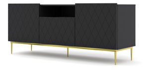 TV szekrény/asztal Dintanna 145 (fekete)