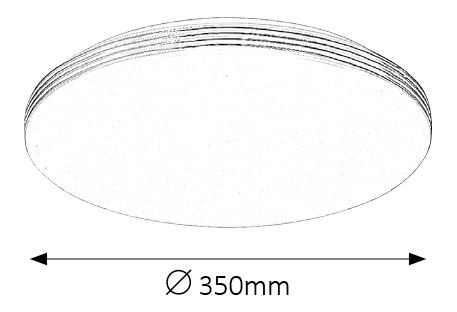 Stropna svjetiljka Oscar 2783 (bijela + krom)
