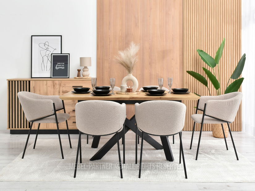 Stolica Chad (bež + crna)