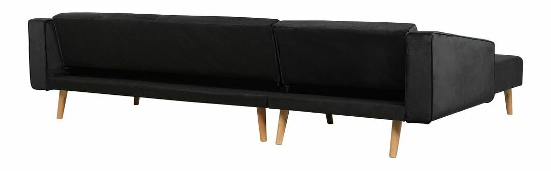 Sarokkanapé Vanto (fekete) (B)