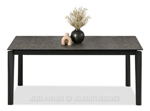 Masă de sufragerie Tornado (marmură neagră + negru)