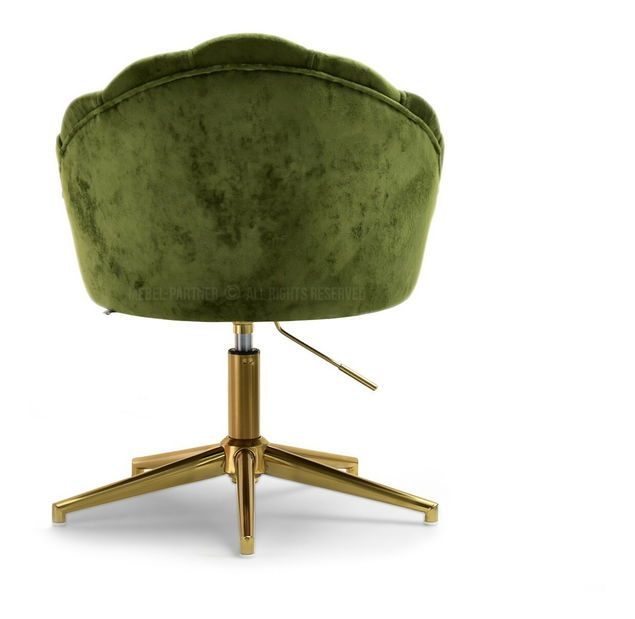 Fotoliu relax Leezare (verde + auriu)