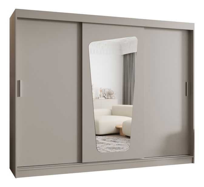 Dulap de haine 250 cm Mokka (Cașmir)