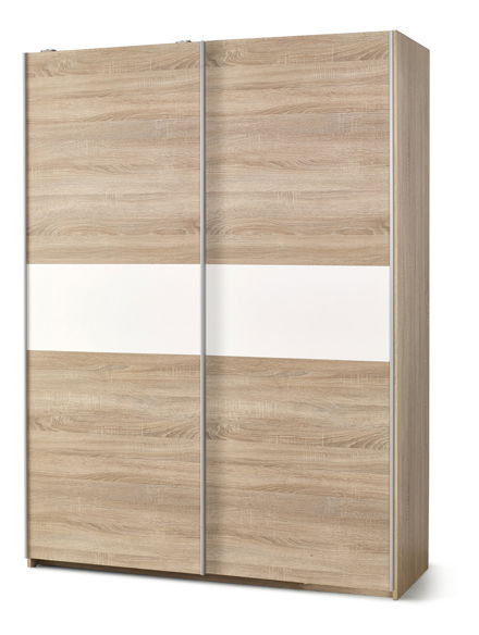 Ormar za garderobu Vida S 1 (hrast sonoma + bijela) 