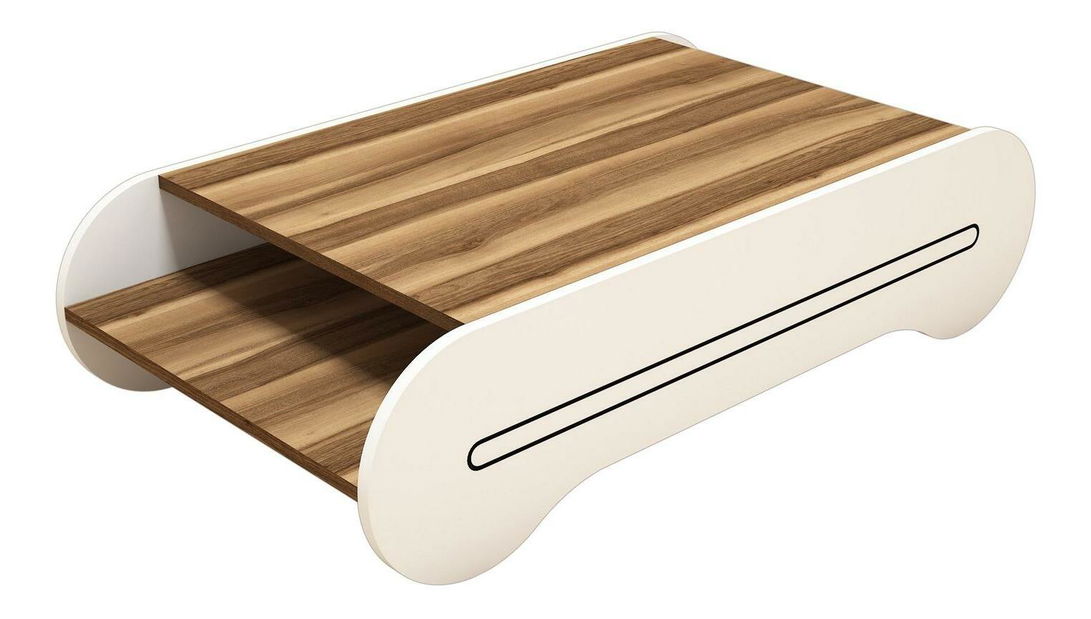 Stolić za kavu Clement (orah + bijela) *rasprodaja