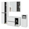 Set mobilier baie Vambos luxe (alb + grafit)