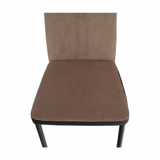 Scaun de sufragerie Enrico (maro deschis + negru) 