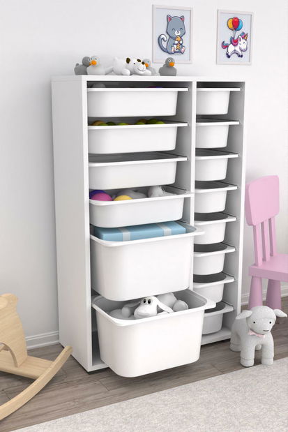 Organizator za igračke Dremonka 7 (bijela)