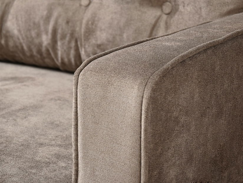 Canapea două locuri Legacion (bej + stejar)