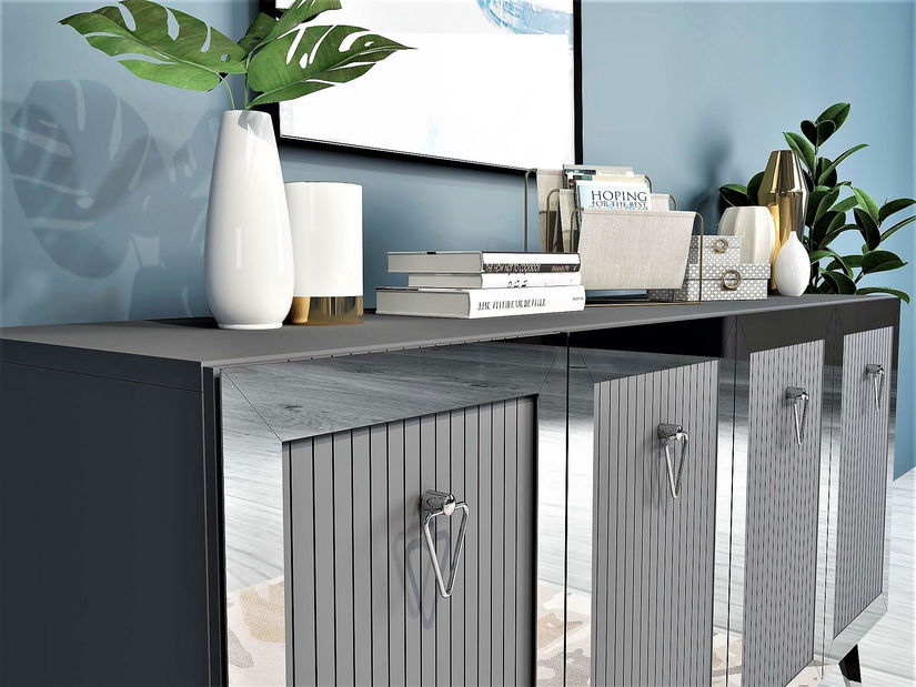 Ormarić Vopula (antracit + srebrna)