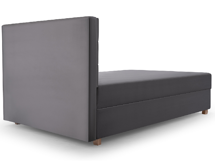 Jednostruki krevet 120 cm Picasso II (siva) (s prostorom za odlaganje i madracem) *rasprodaja