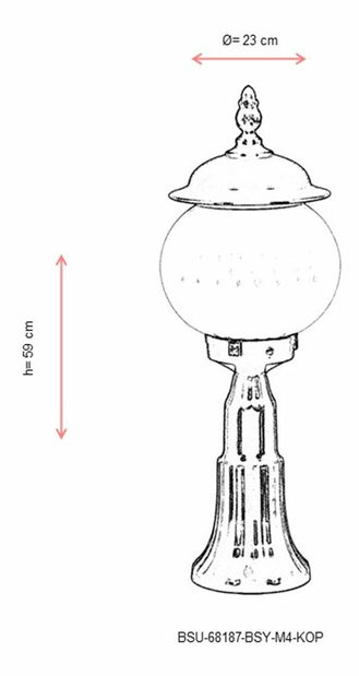 Kültéri fali lámpa Izzy (fekete)