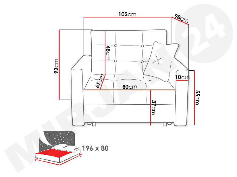 Vreća za sjedenje Liwiko Mini 120 L (žuta) *rasprodaja