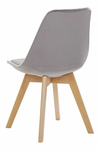 Set 2 buc. scaune pentru sufragerie DOHA II (plastic) (gri)