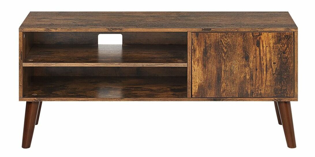 TV stolík/skrinka VALON (tmavé drevo)