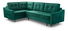 Rohová sedačka Aisha (zelená) (L)
