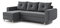Rohová sedacia súprava Eugenie (L) (tmavosivá)