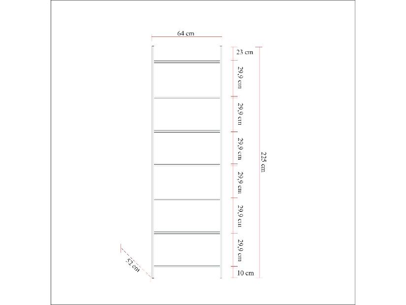 Radni stol Nidupe 5 (hrast safir + crna) 