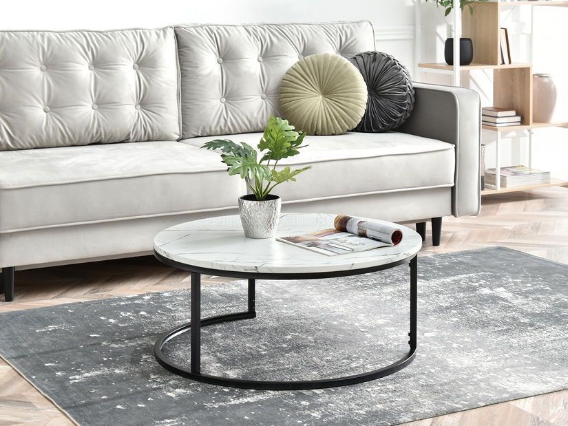 Dohányzóasztal Kolja Stolik Xl (fehér + fekete)