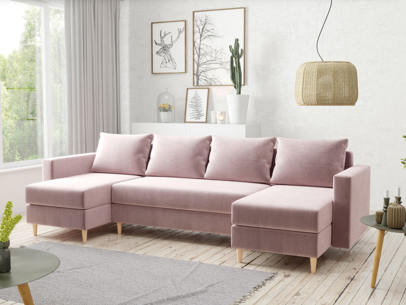 Rohová sedacia súprava U Lover (sivá)