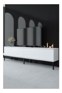 TV stolić/ormarić Vibubi 2 (crna + bijela)