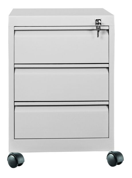 Skrinka na kolieskach Jessia 24 (sivá)