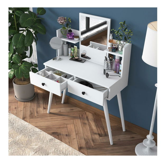 Toaletni stolić Bivake 3 (bijela)