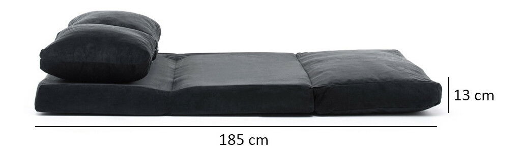 Pohovka futon Tilda (Čierna)