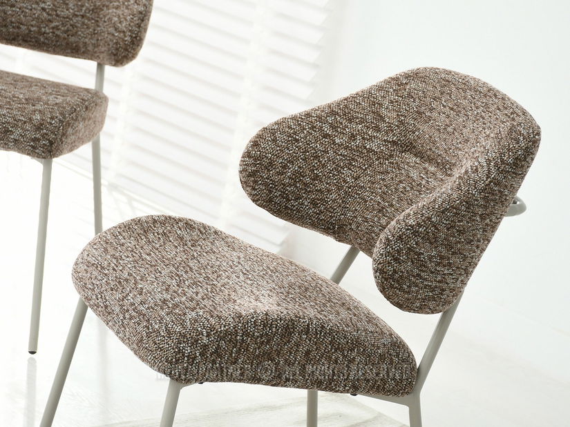 Stolička Estrida K (tmavobéžová + sivá)