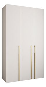Dulap de haine 140 cm Carmela 40-3 (alb + Auriu)