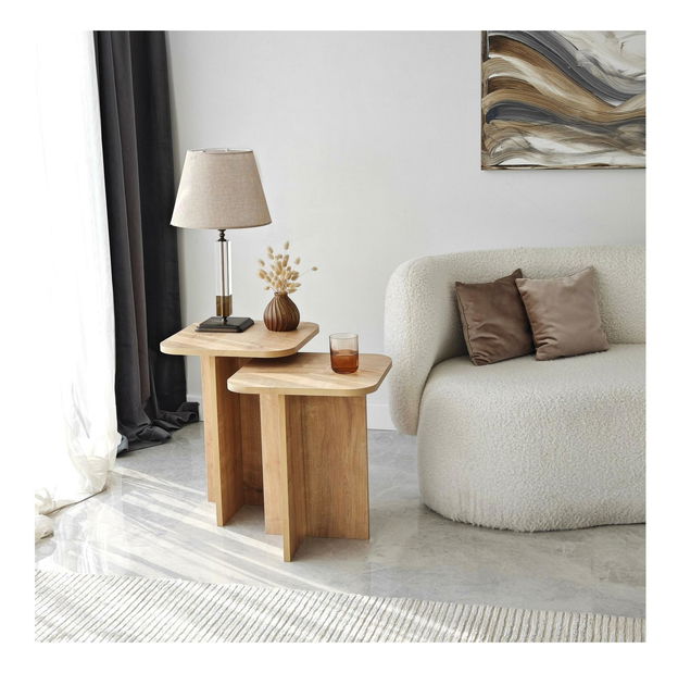 Kézi asztal szett (2 db.) Diveta (tölgy) 