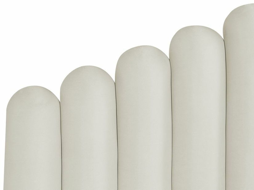 Pat matrimonial 140 cm Valhala (alb) (cu somieră și sp. depozitare)