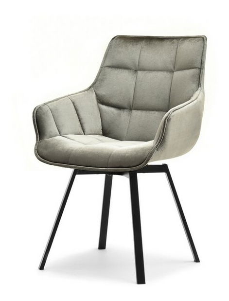 Szék Aranbura (szürke metál + ​​fekete)