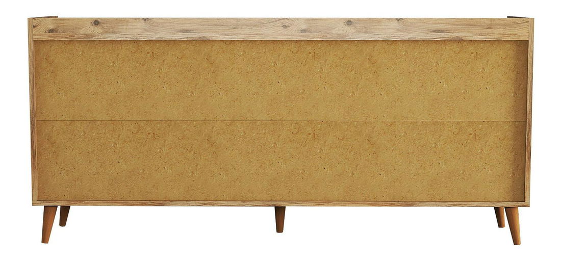 Konzolový stolík Pavelu 2 (biela + natural) 