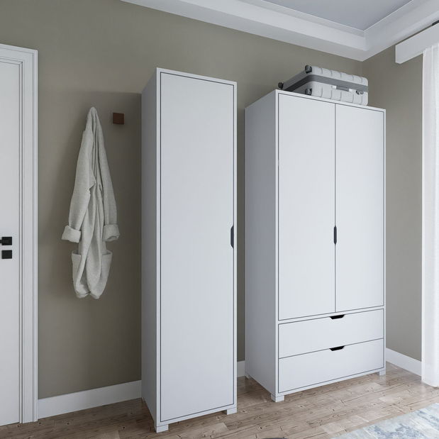 Ruhásszekrény Durum (fehér) 