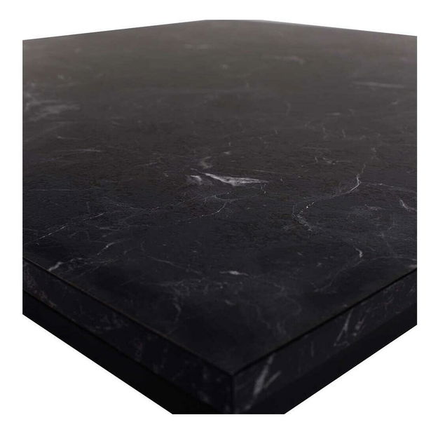 Măsuță cafea Shepolendo 2 (marmură negru + negru)