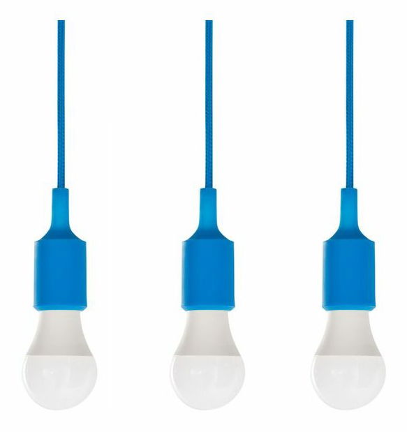 Lámpa szett 3 db. Aktau (tengerkék)