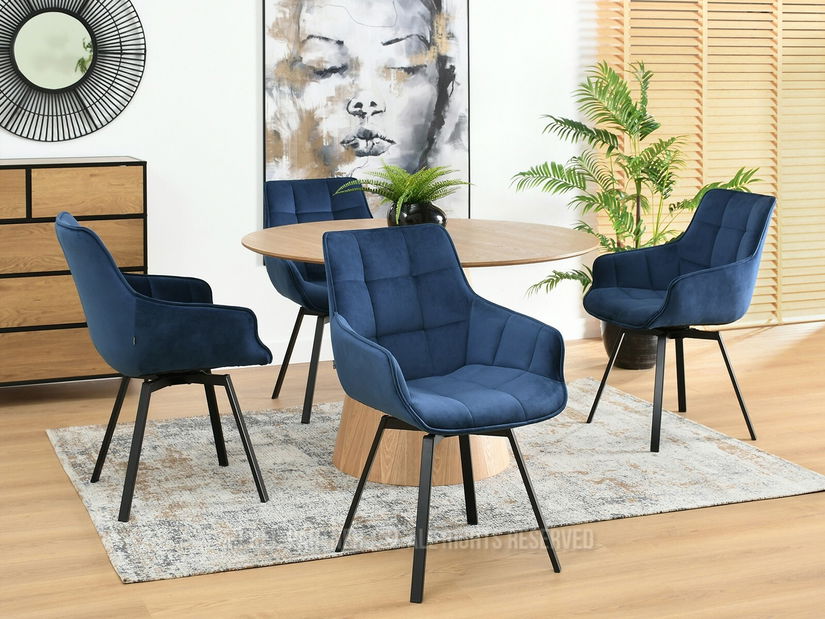 Scaun Aranbura (albastru marin + negru)