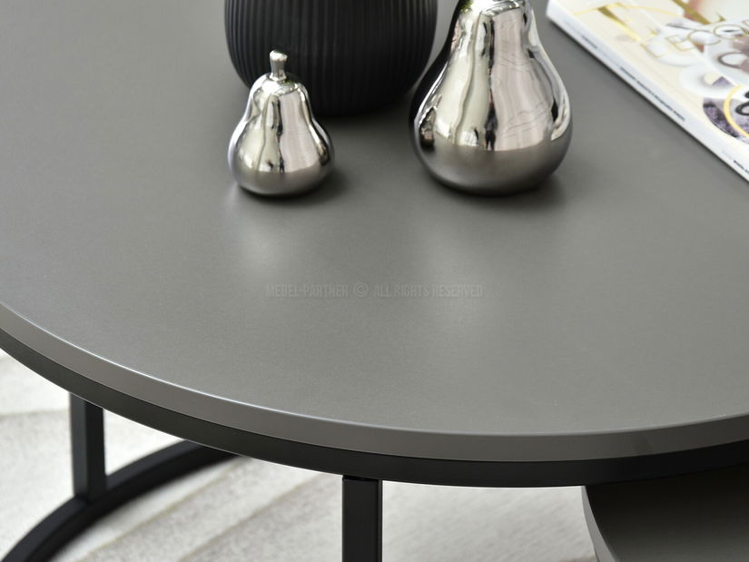 Set solića za kavu (2 kom.) Novedosa (grafit + crna)