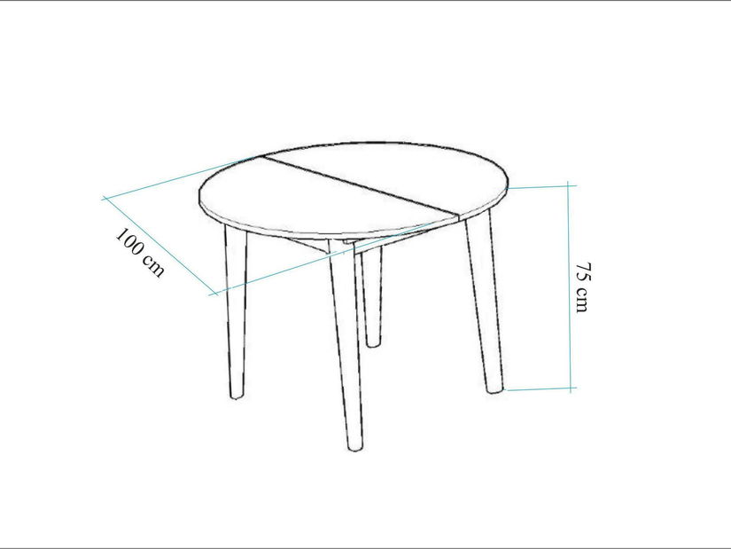 Set mobilier sufragerie Vlasta 3 (pin atlantic + piatră) (pentru 2 persoane)