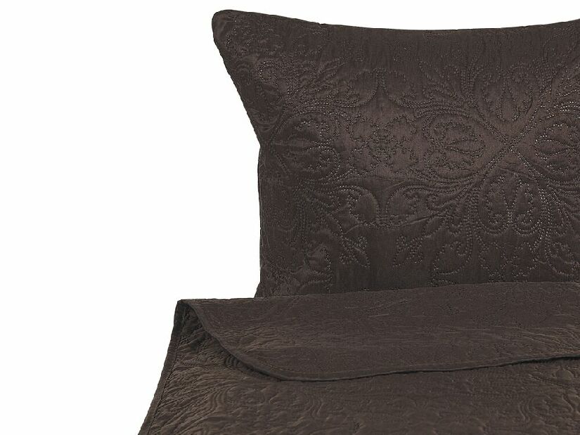 Set prekrivač za krevet + 2 jastuka 160 x 220 cm Rockdale (smeđa) 