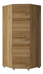 Rohová šatníková skriňa Manton M34 (dub catania)