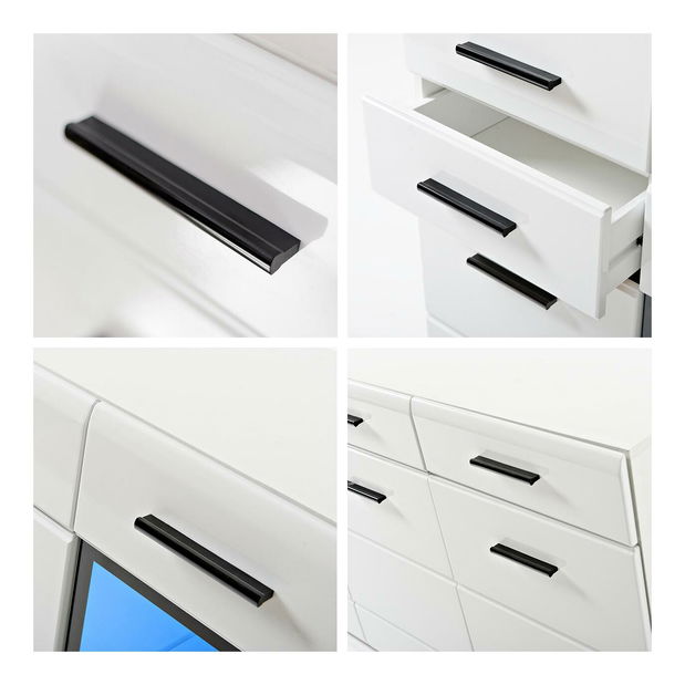 Komoda Lilith SB (biela + lesk biely)