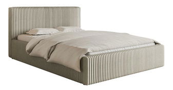 Pat matrimonial 180 cm Tulia 180 (bej deschis + negru)