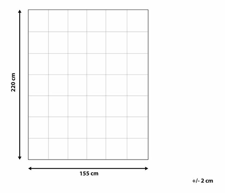 Paplan 155 x 220 cm Henderson (fehér)