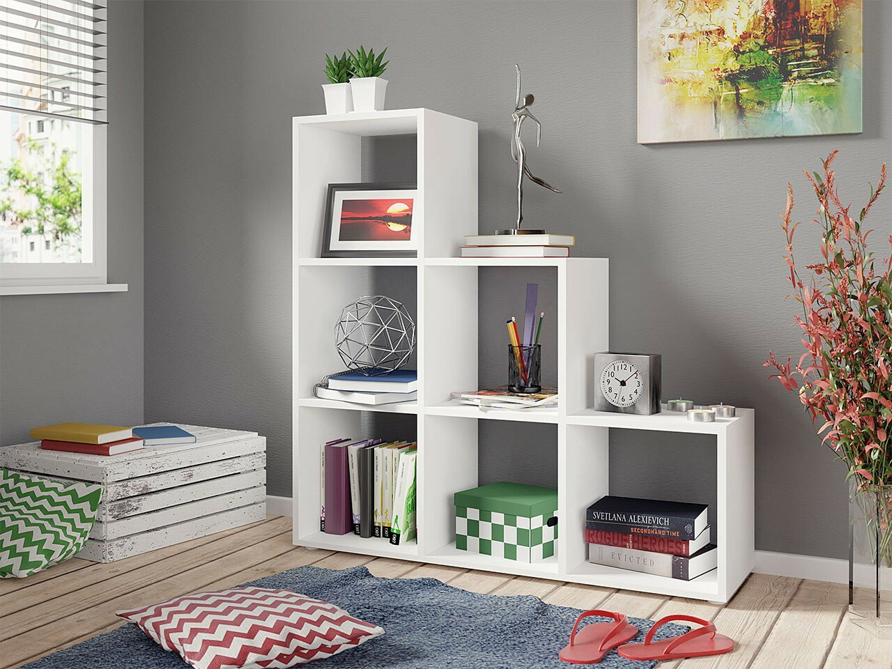 Regál Cyzara 011 (fehér)