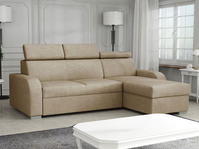 Sarokkanapé garnitúra Lyseri 2rLC (bézs)